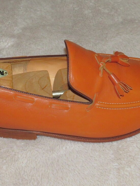 E. Vogel Bespoke Chestnut Calf Leather Tassel Kiltie Moccasian Loafers 11 EE main image 5